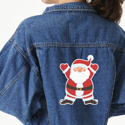 Santa Clause Making Snow Angels Large Custom Shape Patch - 2XL