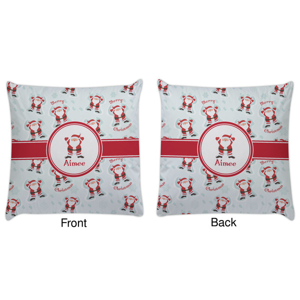 Santa Clause Making Snow Angels Decorative Pillow Case - Approval