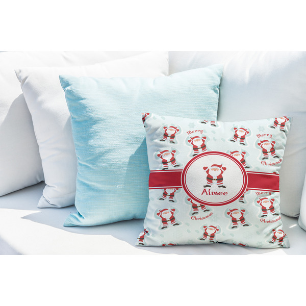 Santa Clause Making Snow Angels Decorative Pillow Case - LIFESTYLE 2