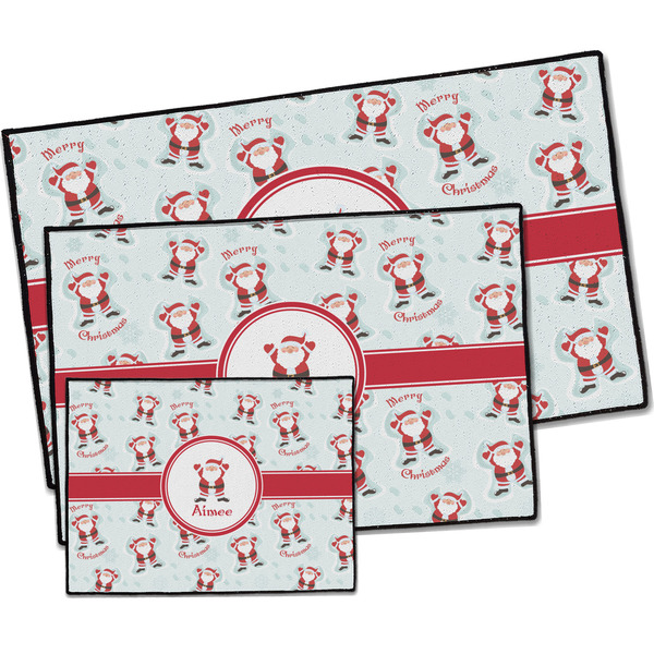 Santa Clause Making Snow Angels Door Mats - PARENT MAIN