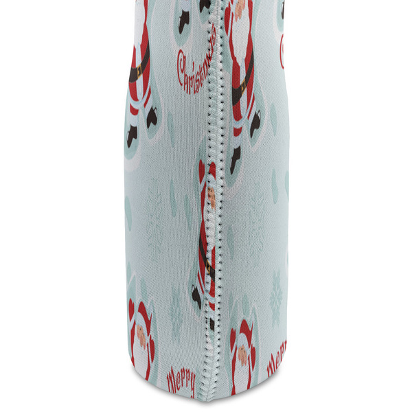 Santa Clause Making Snow Angels Double Wine Tote - DETAIL 2 (new)