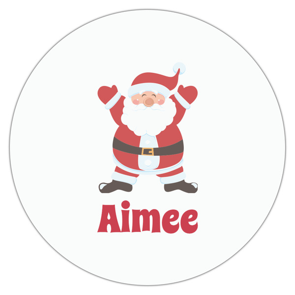 Santa Clause Making Snow Angels Drink Topper - Large - Single