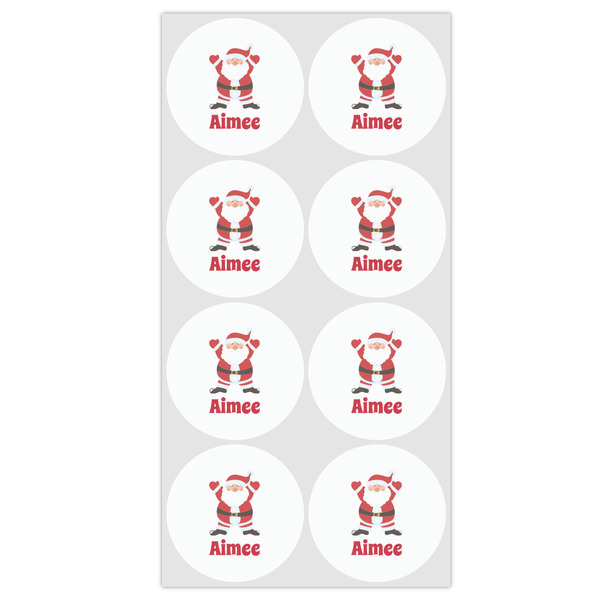 Santa Clause Making Snow Angels Drink Topper - Medium - Set of 12