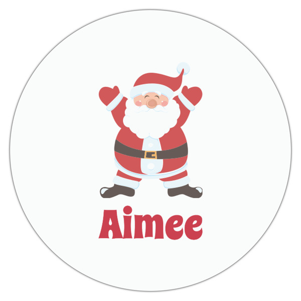 Santa Clause Making Snow Angels Drink Topper - Small - Single