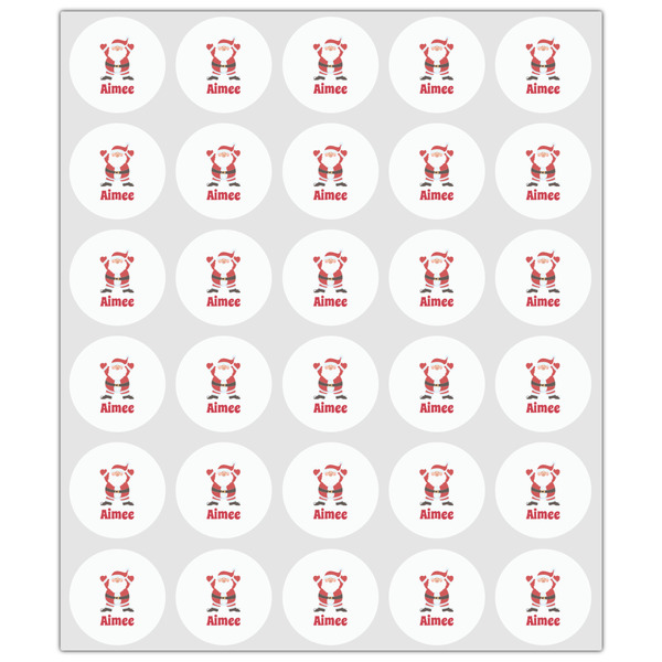 Santa Clause Making Snow Angels Drink Topper - XSmall - Set of 30