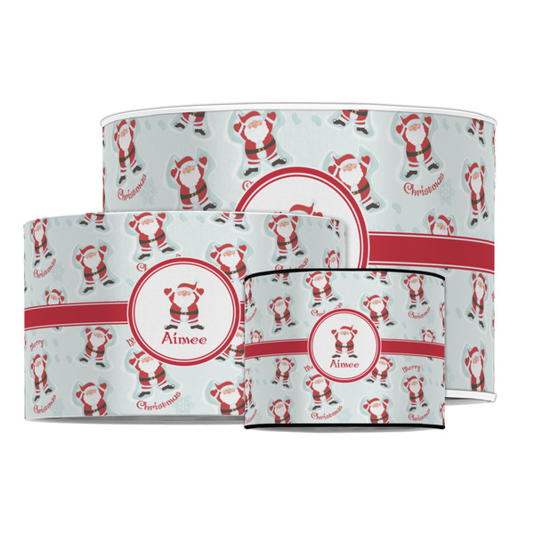 Santa Clause Making Snow Angels Drum Lampshades - MAIN