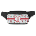 Santa Clause Making Snow Angels Fanny Pack (Personalized)