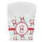 Santa Clause Making Snow Angels French Fry Favor Box - Front View