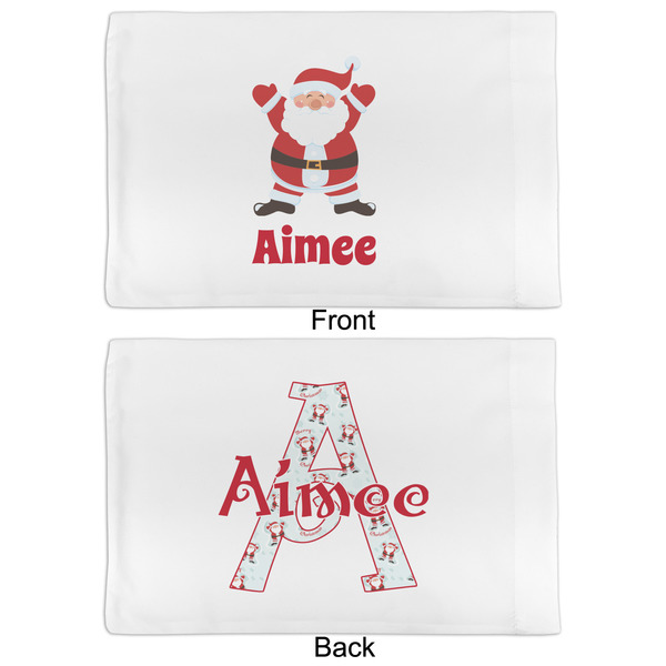 Santa Clause Making Snow Angels Full Pillow Case - APPROVAL (partial print)