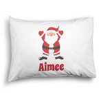 Santa Clause Making Snow Angels Pillow Case - Standard - Graphic (Personalized)