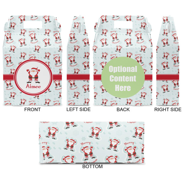 Santa Clause Making Snow Angels Gable Favor Box - Approval