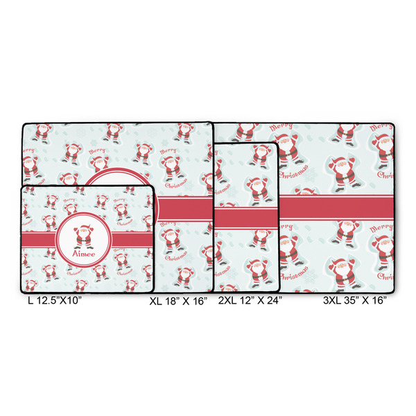 Santa Clause Making Snow Angels Gaming Mats - SIZE CHART