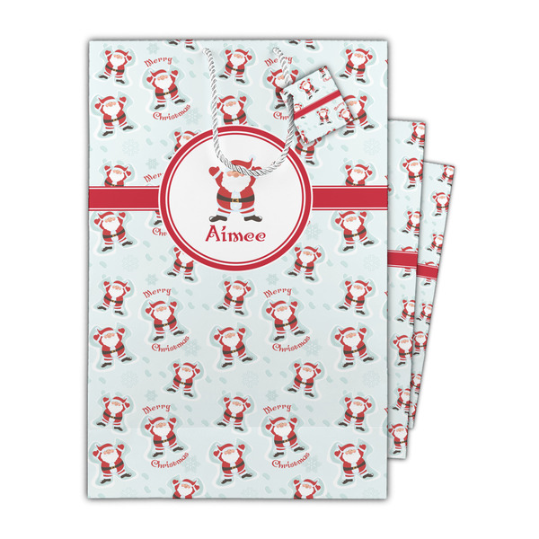 Santa Clause Making Snow Angels Gift Bags - Parent/Main