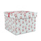 Santa Clause Making Snow Angels Gift Boxes with Lid - Canvas Wrapped - Medium - Front/Main