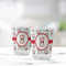 Santa Clause Making Snow Angels Glass Shot Glass - Standard - LIFESTYLE