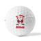Santa Clause Making Snow Angels Golf Balls - Titleist - Set of 3 - FRONT