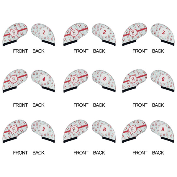 Santa Clause Making Snow Angels Golf Club Covers - APPROVAL (set of 9)