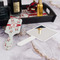 Santa Clause Making Snow Angels Hair Brush - With Hand Mirror