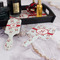 Santa Clause Making Snow Angels Hair Brush and Hand Mirror - Bathroom Scene