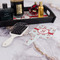 Santa Clause Making Snow Angels Hand Mirror - With Hair Brush