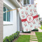 Santa Clause Making Snow Angels House Flags - Double Sided - LIFESTYLE