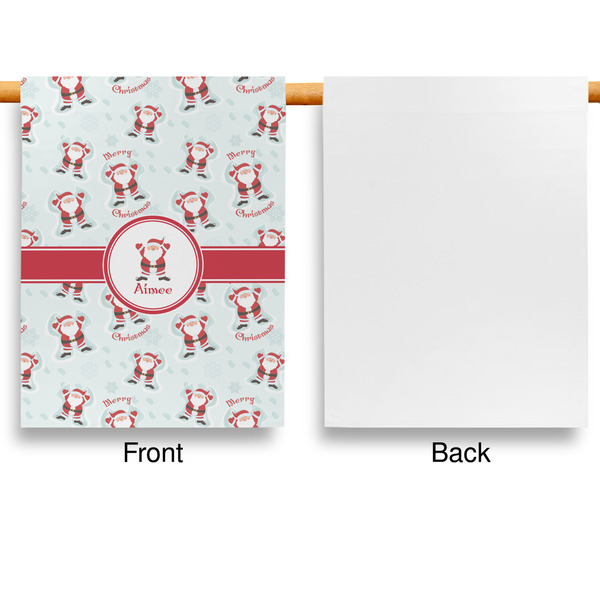 Santa Clause Making Snow Angels House Flags - Single Sided - APPROVAL