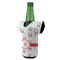 Santa Clause Making Snow Angels Jersey Bottle Cooler - ANGLE (on bottle)