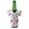 Santa Clause Making Snow Angels Jersey Bottle Cooler - FRONT (on bottle)