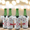 Santa Clause Making Snow Angels Jersey Bottle Cooler - Set of 4 - LIFESTYLE