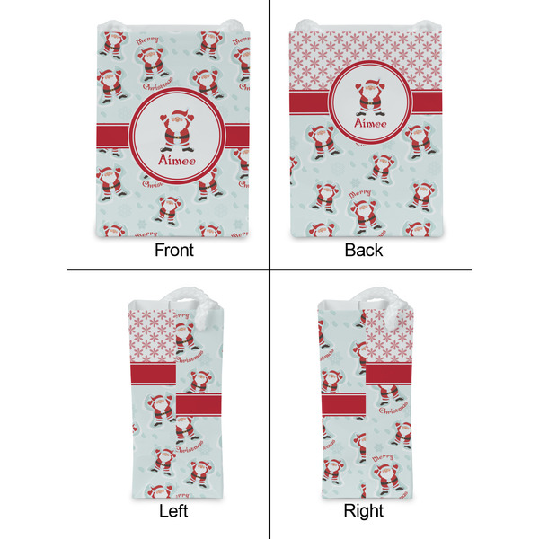 Santa Clause Making Snow Angels Jewelry Gift Bag - Gloss - Approval