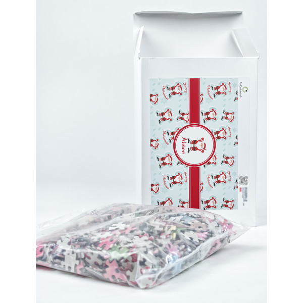 Santa Clause Making Snow Angels Jigsaw Puzzle 1014 Piece - Box