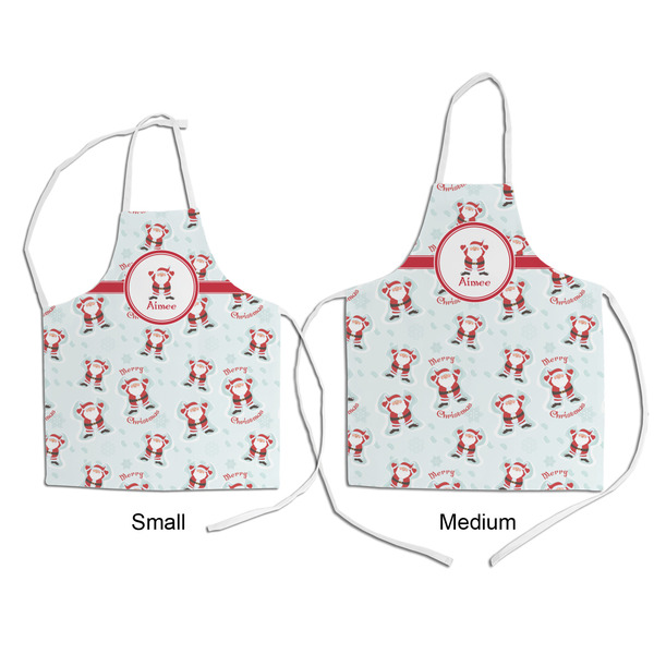 Santa Clause Making Snow Angels Kid's Aprons - Comparison