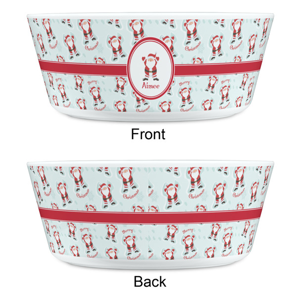 Santa Clause Making Snow Angels Kids Bowls - APPROVAL