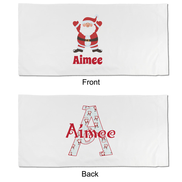 Santa Clause Making Snow Angels King Pillow Case - APPROVAL (partial print)