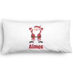 Santa Clause Making Snow Angels Pillow Case - King - Graphic (Personalized)