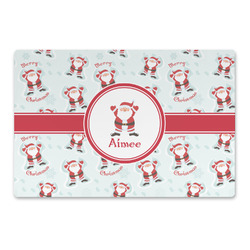 Santa Clause Making Snow Angels Large Rectangle Car Magnet (Personalized)