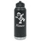 Santa Clause Making Snow Angels Water Bottles - Laser Engraved (Personalized)