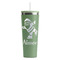 Santa Clause Making Snow Angels RTIC Everyday Tumbler with Straw - 28oz - Light Green - Single-Sided (Personalized)