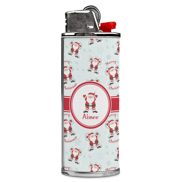 Custom Santa Clause Making Snow Angels Case for BIC Lighters (Personalized)