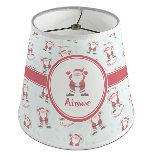 Custom Santa Clause Making Snow Angels Empire Lamp Shade (Personalized)