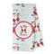 Santa Clause Making Snow Angels Kitchen Towel - Microfiber (Personalized)