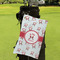 Santa Clause Making Snow Angels Microfiber Golf Towels - Small - LIFESTYLE