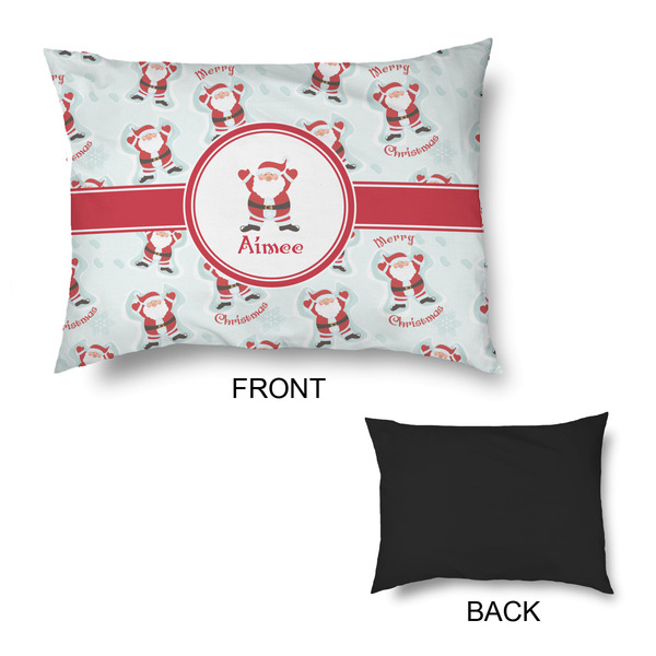 Santa Clause Making Snow Angels Outdoor Dog Beds - Medium - APPROVAL