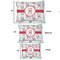 Santa Clause Making Snow Angels Outdoor Dog Beds - SIZE CHART