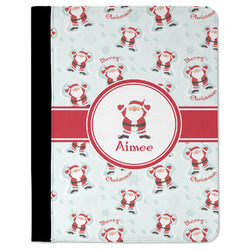 Santa Clause Making Snow Angels Padfolio Clipboard (Personalized)