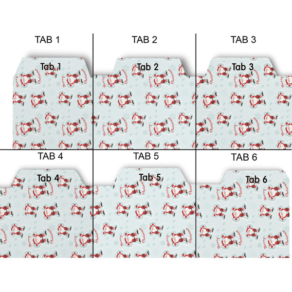 Santa Clause Making Snow Angels Page Dividers - Set of 6 - Approval