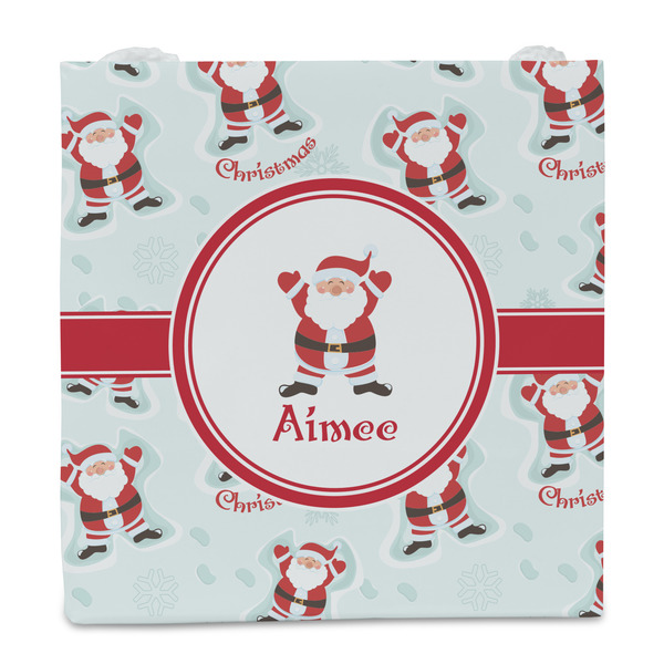 Santa Clause Making Snow Angels Party Favor Gift Bag - Matte - Front