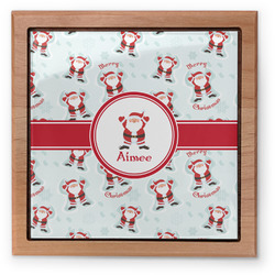 Santa Clause Making Snow Angels Pet Urn w/ Name or Text