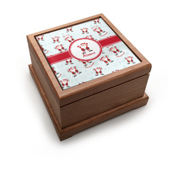 Santa Clause Making Snow Angels Pet Urn w/ Name or Text