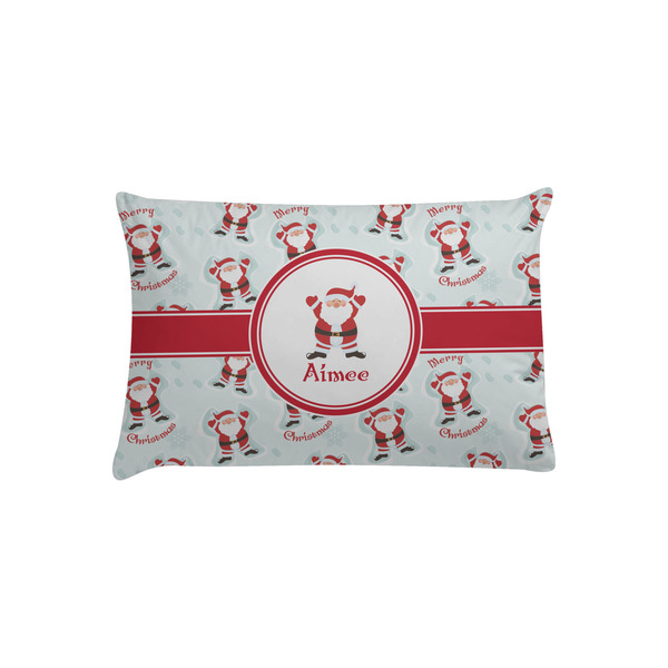 Custom Santa Clause Making Snow Angels Pillow Case - Toddler w/ Name or Text